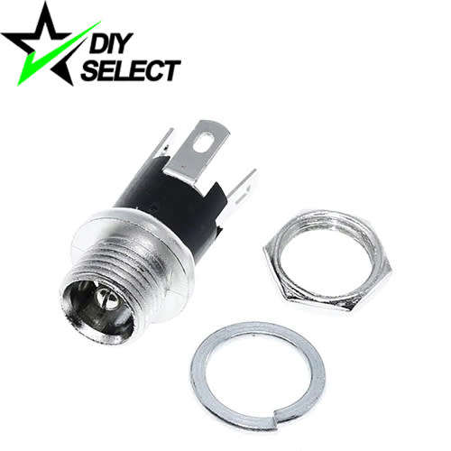 DC Female Power Plug 5.5mm x 2.5mm Panel Mount Connector 3 Pin **LOCAL STOCK**