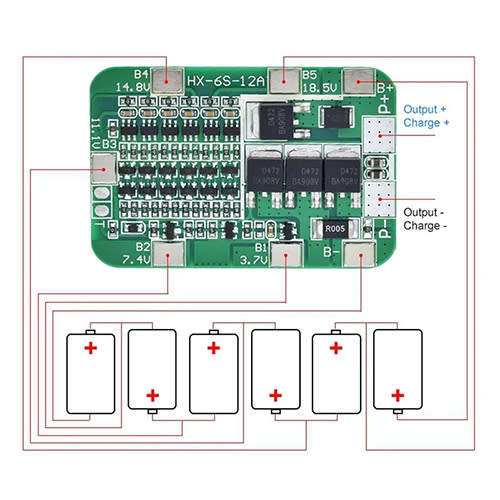 Battery 18650 Li-ion Protection Board 6s 12A **LOCAL STOCK**