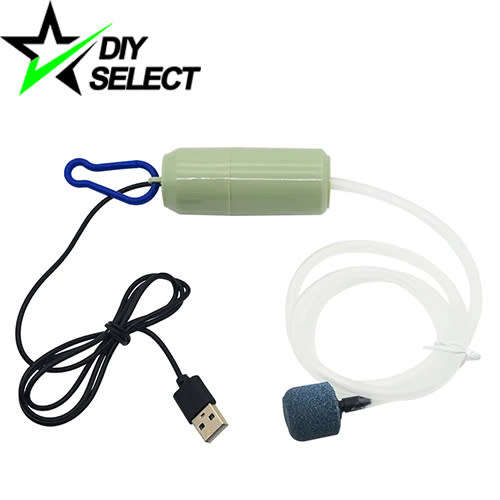 Portable Pump Air Oxygen Aquarium USB 5V 1A (Tube and Air Stone included) **LOCAL STOCK**