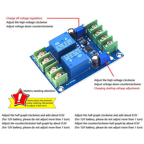 Automatic Change Over Switch 12V 10A With Voltage Cut-Off Setting **LOCAL STOCK**