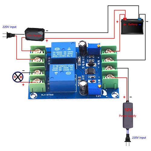 Automatic Change Over Switch 12V 10A With Voltage Cut-Off Setting **LOCAL STOCK**