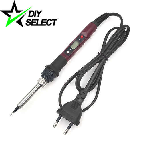 Soldering Iron Maroon 220V 80W Adjustable with LCD Display **LOCAL STOCK**