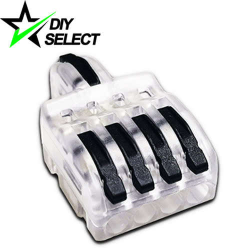 Splice Connector Wago Lever Splitter 1Pin to 4Pin Clear **LOCAL STOCK**