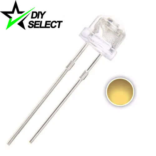 5mm Led Warm White Wide Angle **LOCAL STOCK**