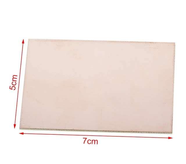 FR4 Copper Clad PCB 70x50mm Single Sided **LOCAL STOCK**