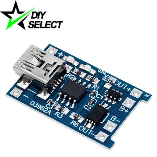 Battery Charger Lithium 18650 Mini USB with Protection 5V 1A TP4056 **LOCAL STOCK**