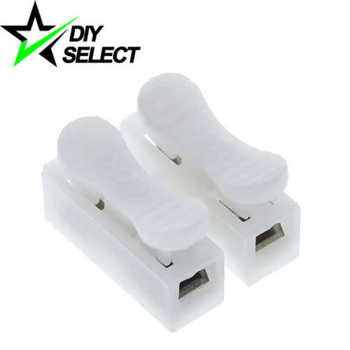 Connector Push Down Mini 2 Pin Wire Spring Loaded Terminal **LOCAL STOCK**