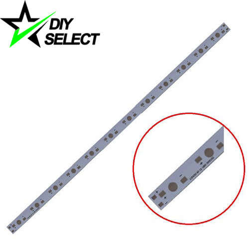Aluminium Circuit Board for 12 Leds (1W, 3W,or 5W) 300x10x1mm **LOCAL STOCK**