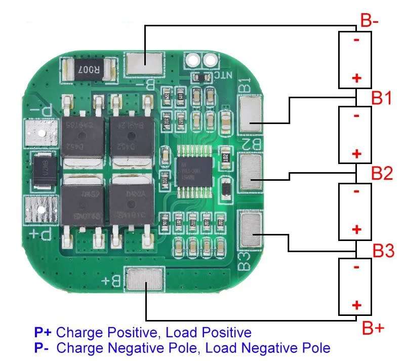 Battery 18650 Li-ion Protection and Balance Board 4s 16.8V 10A / 20A Peak **LOCAL STOCK**
