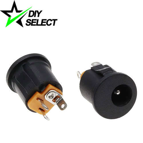 DC Female Power Plug 2.1 x 5.5mm Clip in Connector Panel Mount **LOCAL STOCK**