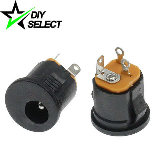 DC Female Power Plug 2.5 x 5.5mm Clip in Connector Panel Mount **LOCAL STOCK**