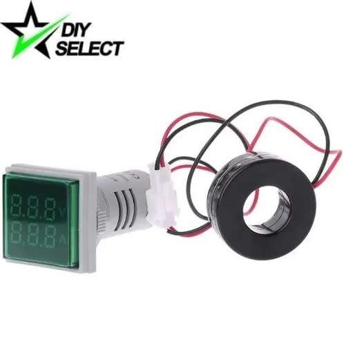 Voltmeter Ammeter Digital Display 60-500V AC 100A Green **LOCAL STOCK**
