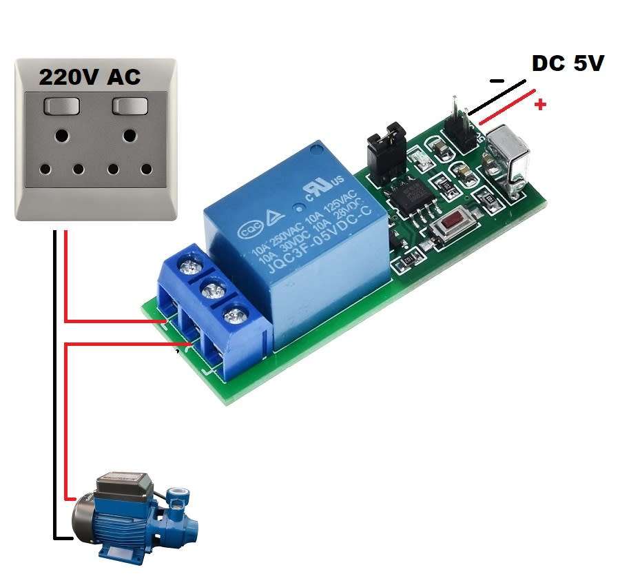 5V DC Relay Module 1 Channel with Infrared Remote for AC/DC Loads **LOCAL STOCK**