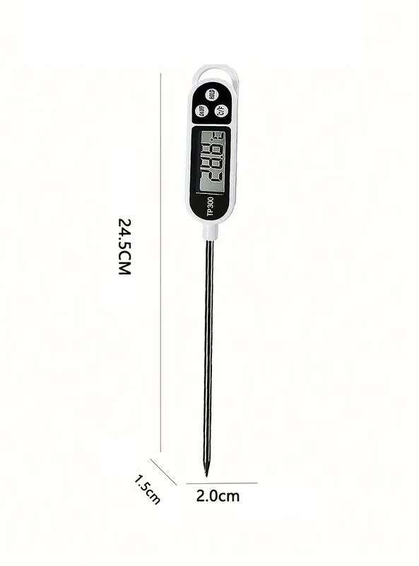 Digital Thermometer Metal Probe Heat Gauge for Food/Liquid **LOCAL STOCK**