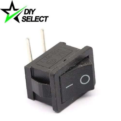 Switch Rocker Panel Button 2 PIN Curved Black 250V 6A **LOCAL STOCK**