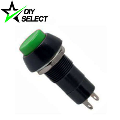 Switch Push Button Latching Self Locking 12mm Green **LOCAL STOCK**