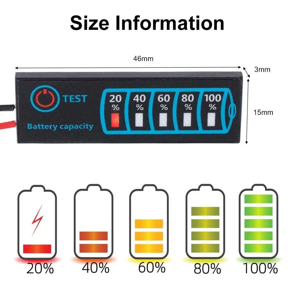 5-30V DC Lithium/Lipo/Lead Acid Battery Capacity Level Indicator 2S-8S **LOCAL STOCK**