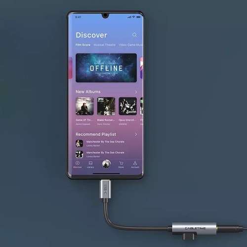 USB-C Adapter to Aux 3.5mm USB-C to jack 3.5 earphone converter