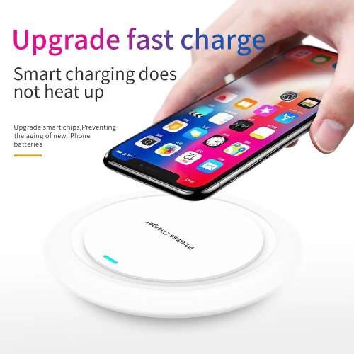 Fast charging 15W  portable QI wireless charger cellphone charging Pad Battery for iPhone and Androi