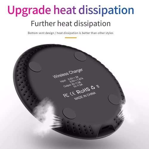 Fast charging 15W  portable QI wireless charger cellphone charging Pad Battery for iPhone and Androi