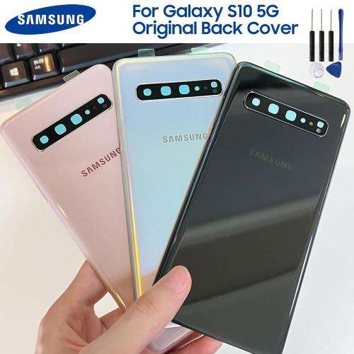 Battery Glass Back Cover For Samsung Galaxy S10 plus 5G Version Rear Housing Phone Case Cover