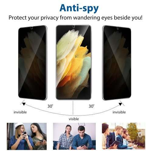 Privacy Screen Protector, Anti-Spy Flexible TPU Film, For Samsung A22(4G)