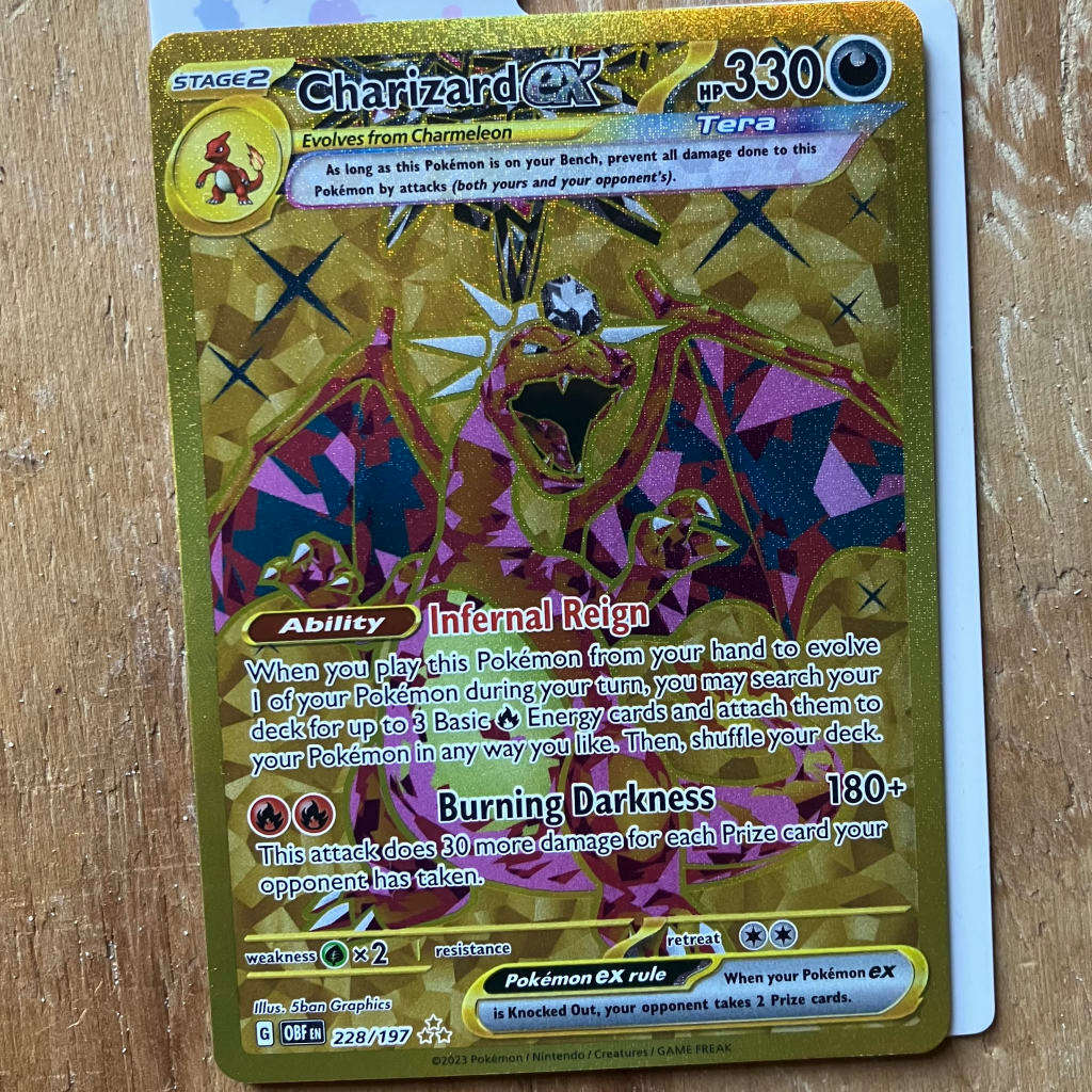 Pokémon Trading Card Game - Charizard ex - 228/197 - SV03: Obsidian Flames (SV03) - Hyper Rare