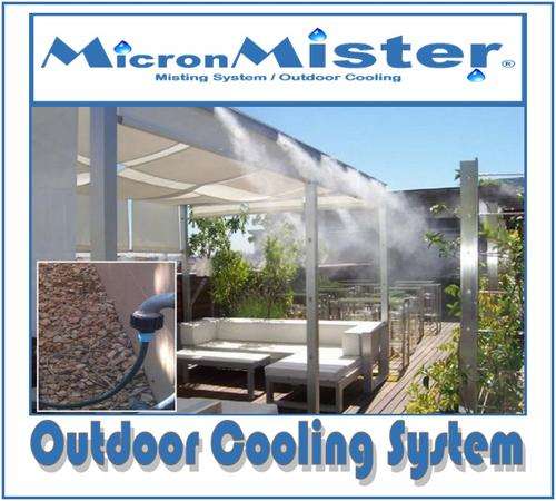 Mist Cooling System Quality Patio Mister for Outdoor Cooling - MicronMister