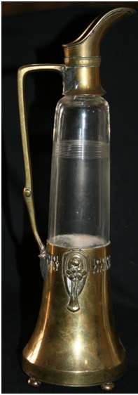 STUNNING VINTAGE ART NOUVEAU PITCHER