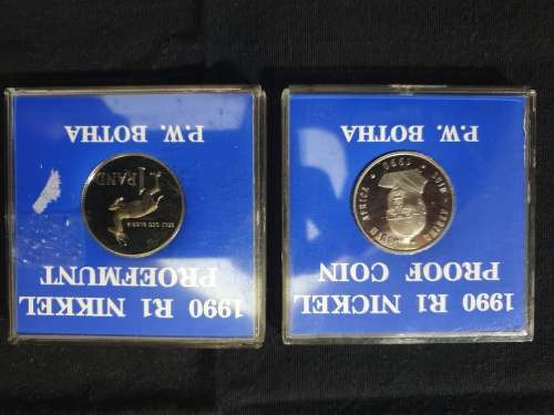 1990 Proof nikkel PW BOTHA R1