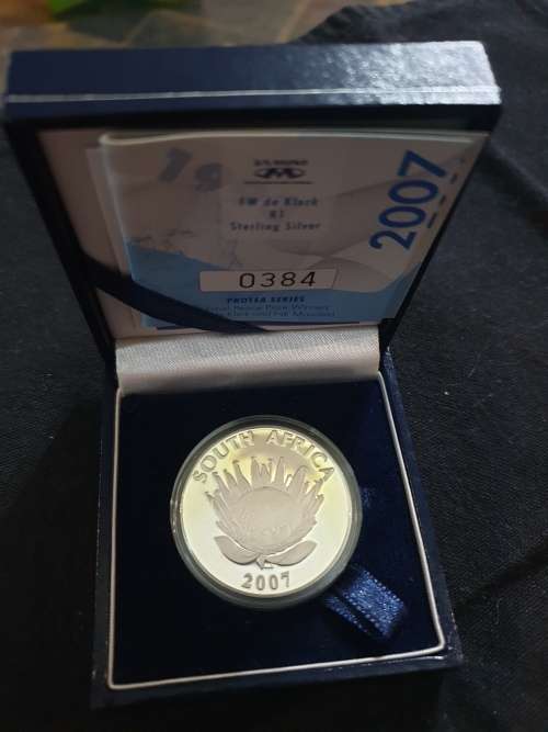 2007 Silver Proof R1 - Mandela De Klerk Combo (2Coins)