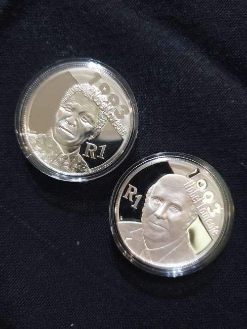 2007 Silver Proof R1 - Mandela De Klerk Combo (2Coins)