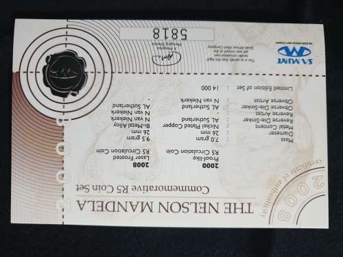 2008 Mandela Commemorative Coin Set