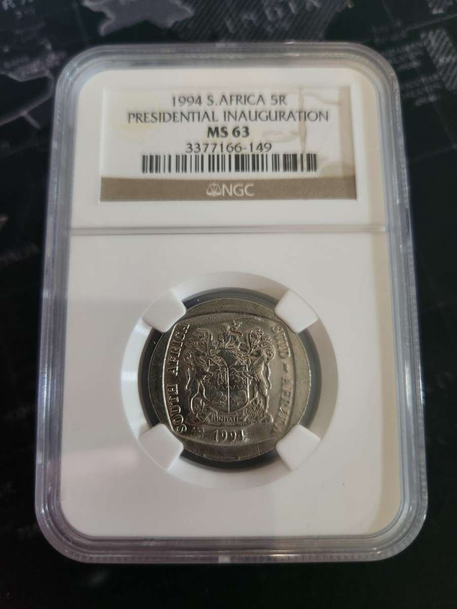 1994 Presidential Inauguration R5 Coin NGC Graded MS63