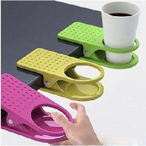 New office coffee drink table edge clip table x 5