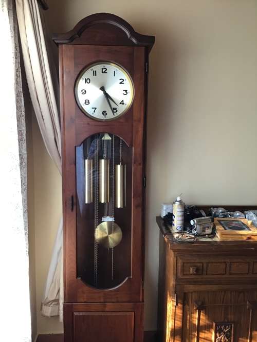 Lovely Mahogany Grandfather Longcase Clock
