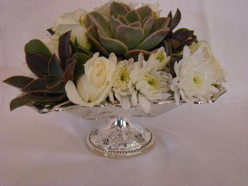 Silver Plated Centre Piece - Flowers - Fruit - Trinkets