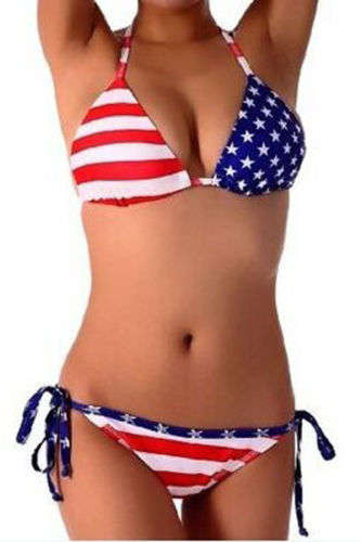Swimwear ~ Bikini American Flag [Small]