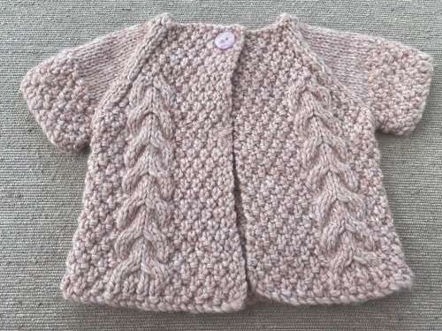 Dusty Pink Short Sleeved Cardigan
