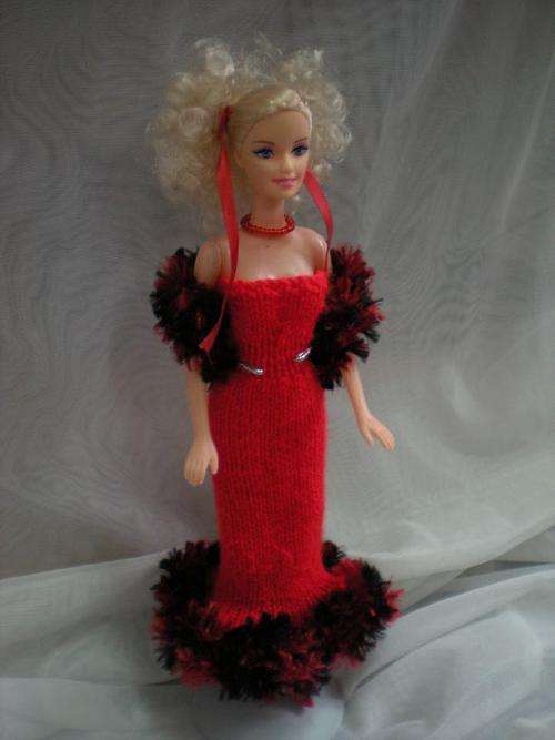 Red Evening Gown Barbie Outfit
