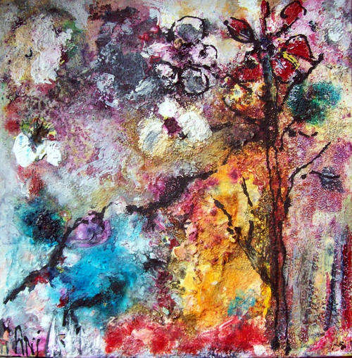 ORIGINAL by Ani Vlok - 300x300x44mm - on blocked canvas