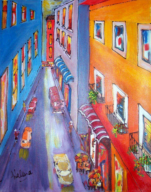 In the city - 320x420mm -  by  HELENA KRUGER