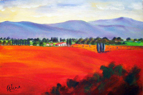 Sterkstroom - 260x400x40mm - acrylic painting by  HELENA KRUGER