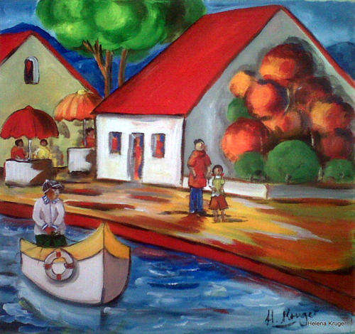 Going fishing(1) -400x430mm- by Helena Kruger