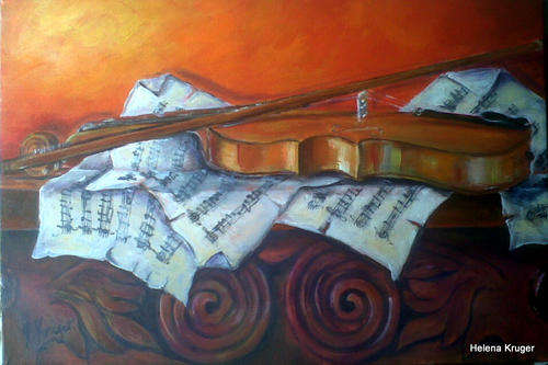 Violin no. 2 - 400x60mm- by Helena Kruger