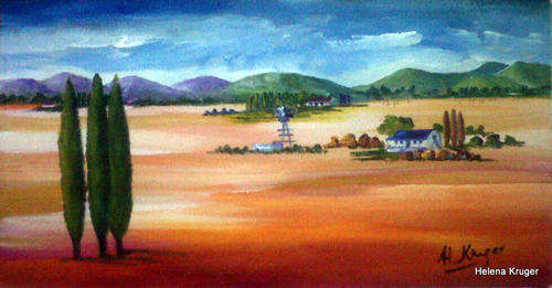 Visit to the farm - 250x500mm- by Helena Kruger