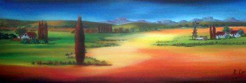 One tree - original Helena Kruger - 270x900mm