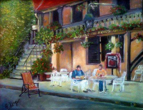 Auberge du Poids - original Helena Kruger - 370x500mm