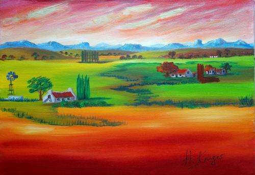 Bright lights - original Helena Kruger - 420x600mm