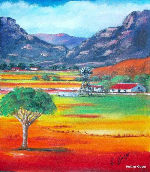 Original Helena Kruger(1957- )  - 350x400mm